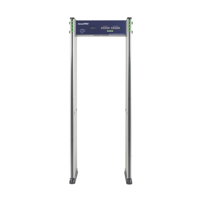 Detector de metales de 6 zonas/ Uso en Interior/ Contador de alarmas y Personas