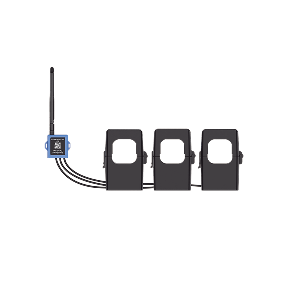 Medidor de corriente LoRaWAN para tres fases hasta 500A