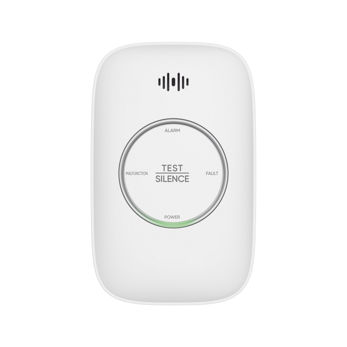 (HikFire) Detector de Gas Natural Metano (CH4) / Alarma Temprana / Salida para cierre de Válvula y/o activación de Ventilador / Protección IP30 / Alarma de 70dB a 115dB a 1 metro de distancia